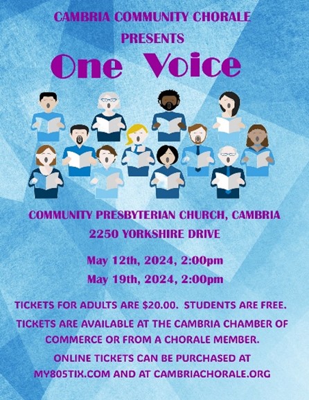 Cambria Community Chorale – One Voice!