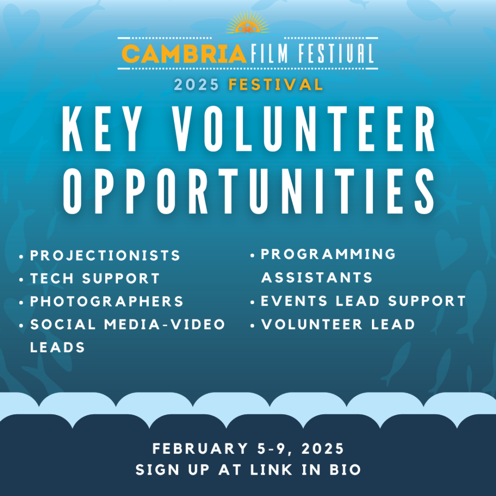 Cambria Film Festival is Holding a Volunteer Mixer