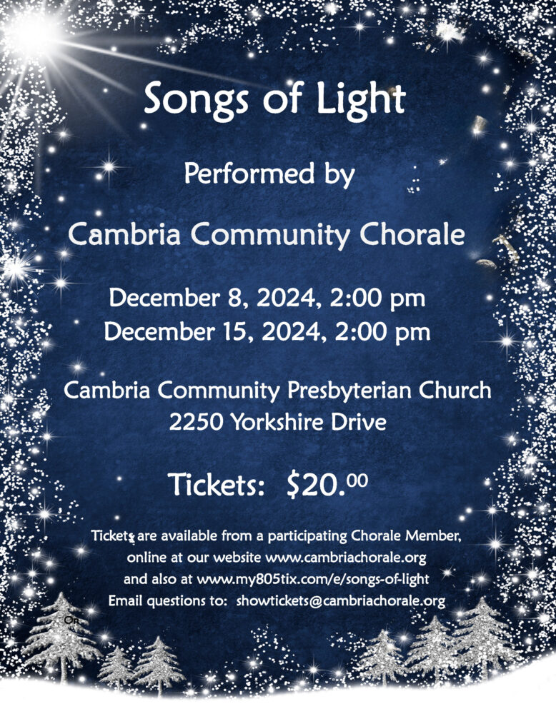 Cambria Community Chorale Brings Songs of Light