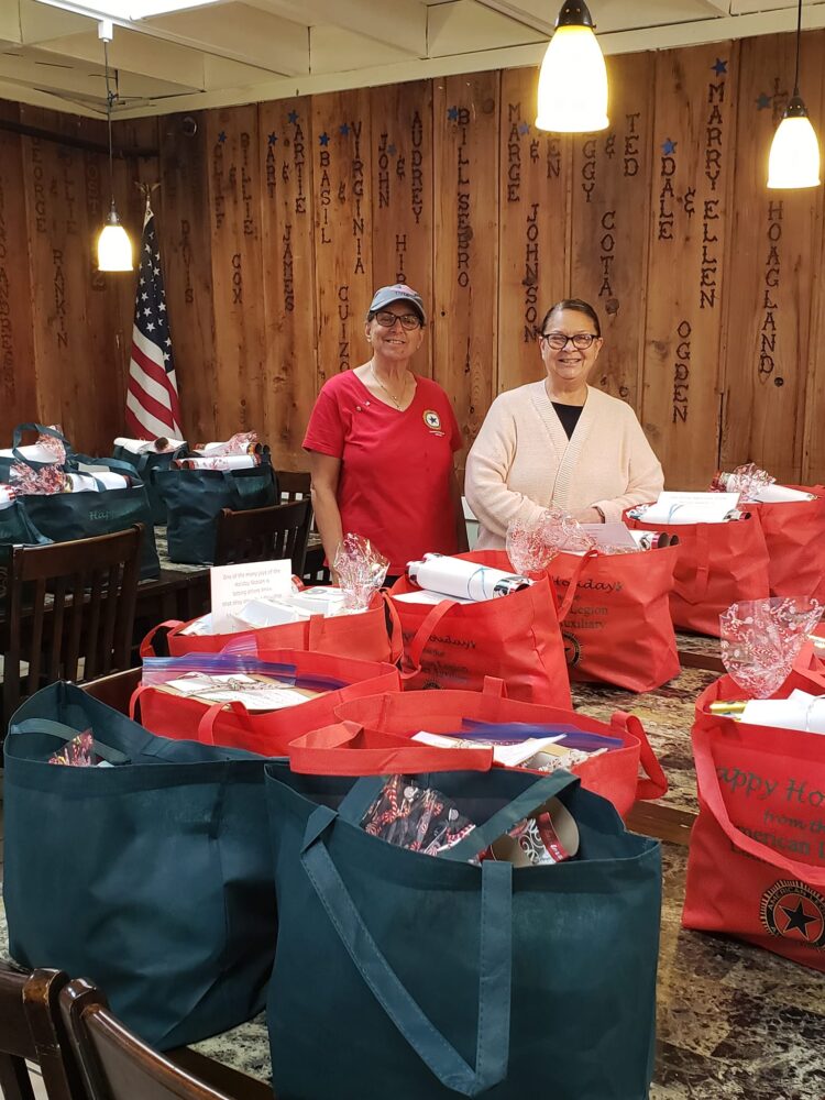 American Legion Auxiliary Sponsored a Recent Holiday Bag Delivery