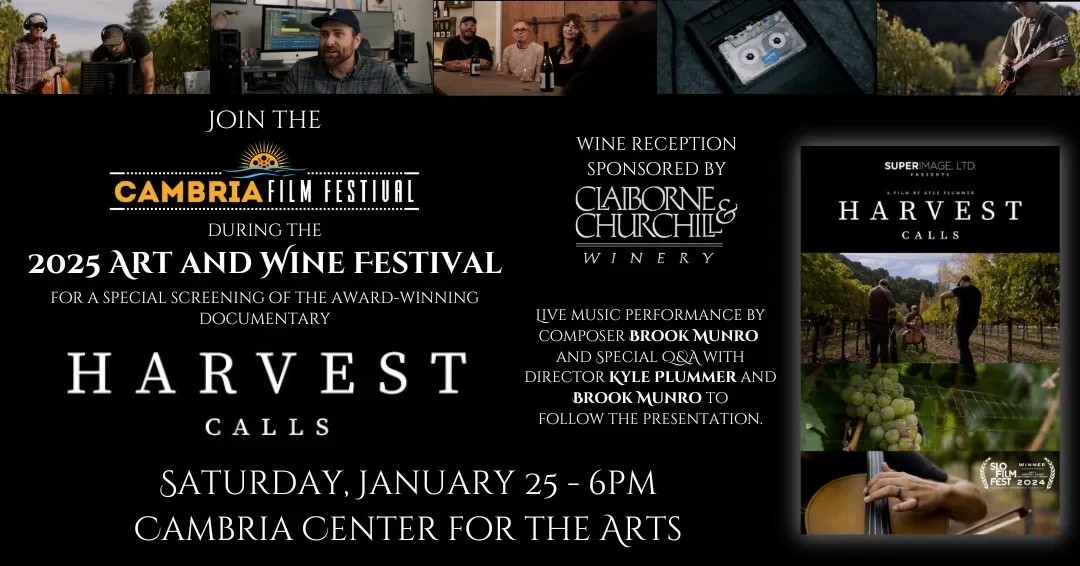 A Cambria Film Festival Art & Wine Festival Special Event  