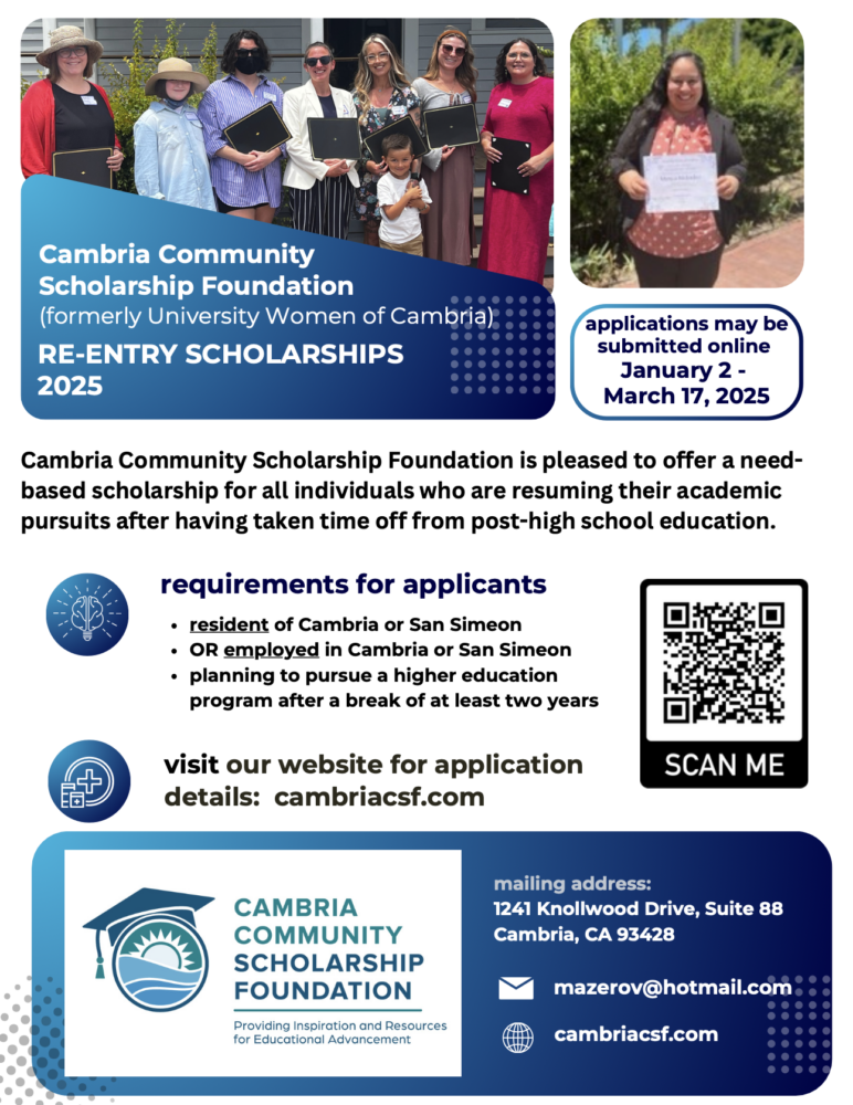 Cambria Community Scholarship Foundation Features Scholarship Recipient Hannah Cook