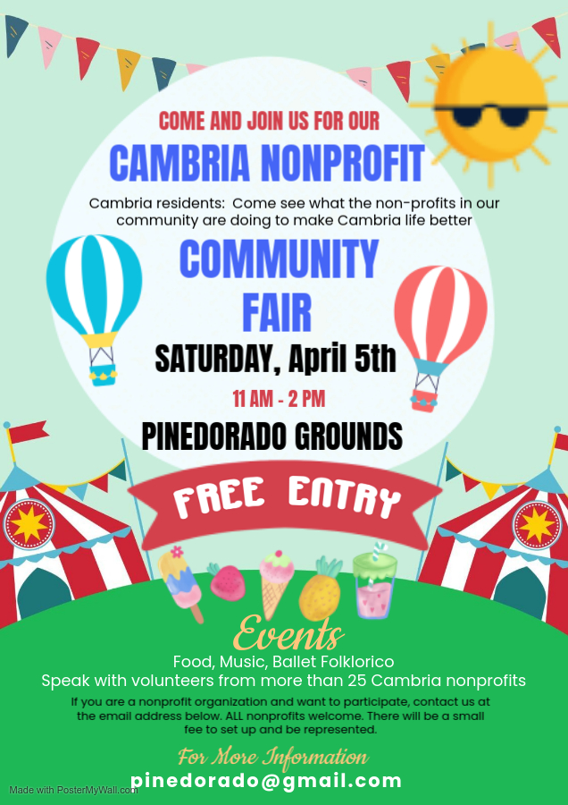 Cambria 501 Group Will Host a Community Faire