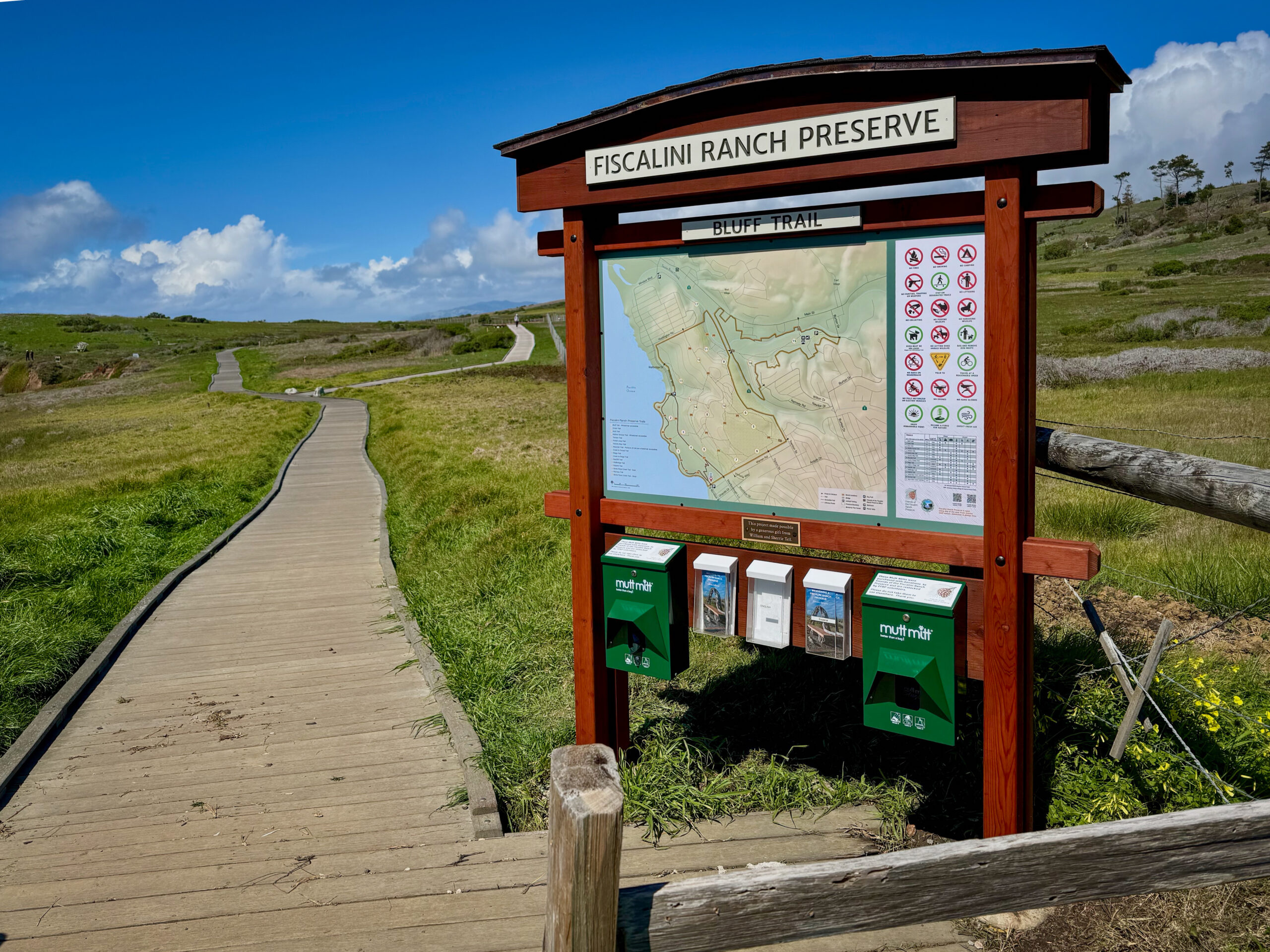 New Signs at Fiscalini Ranch Preserve