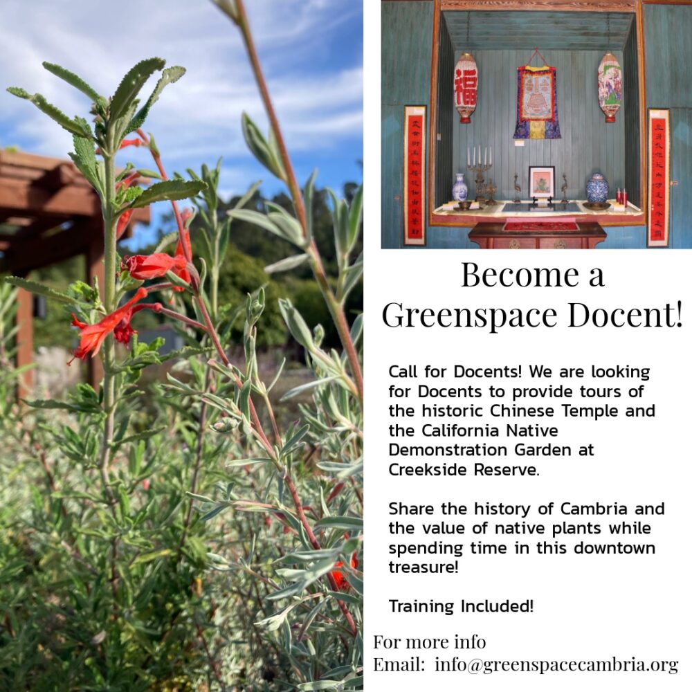 Greenspace Calls for Docents
